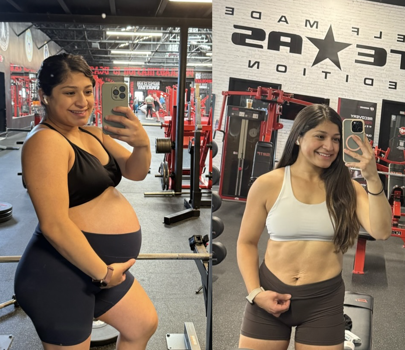 Eleva client strength transformation, pregnancy to postpartum